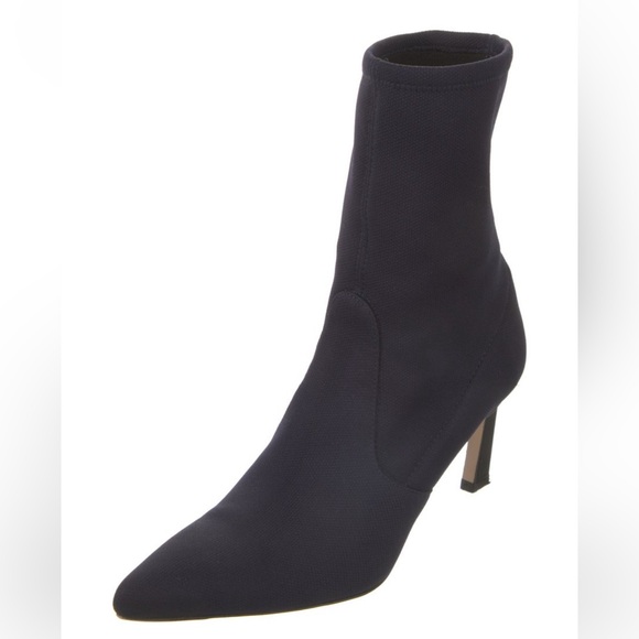 Stuart Weitzman Navy Sock Boot - Picture 2 of 5